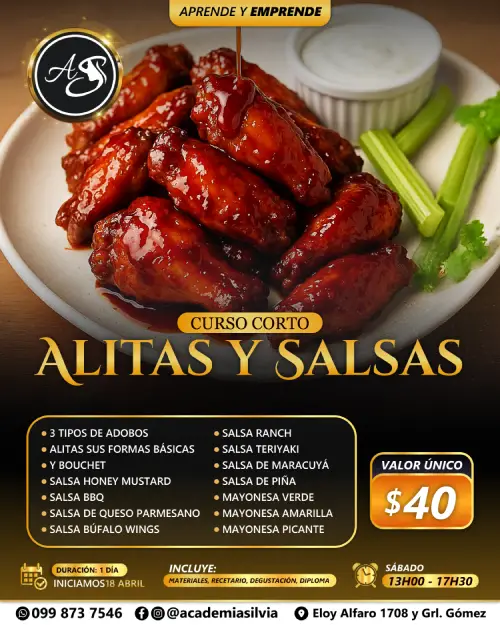 Alitas, Salsas y Más