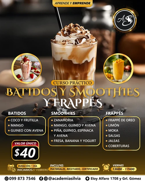 Batidos, Smoothies y Frappés