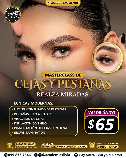 Maquillaje Profesional de Cejas y Pestañas
