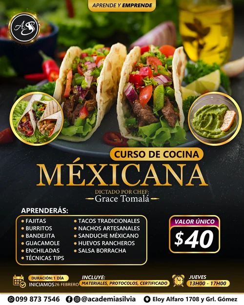 Curso Corto Cocina Mexicana