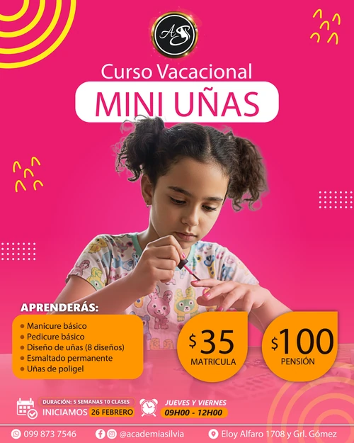 Curso Vacacional Mini Uñas