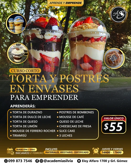 Postres en Envases para Emprender