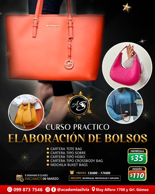 Curso Práctico Elaboración de Bolsos