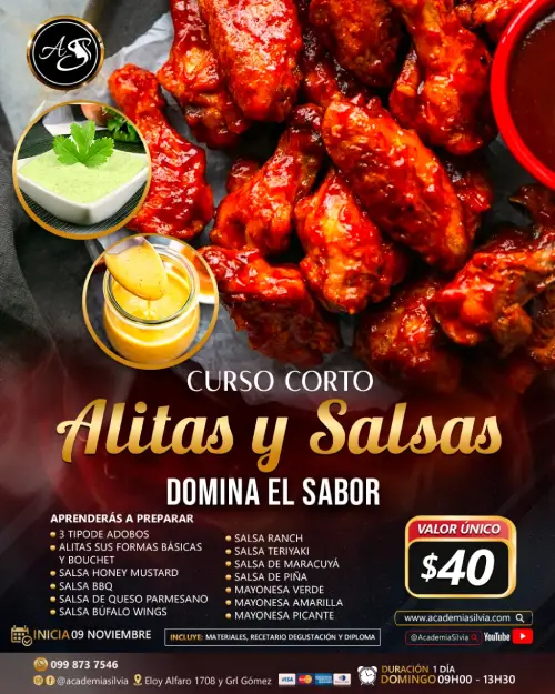Alitas, Salsas y Más