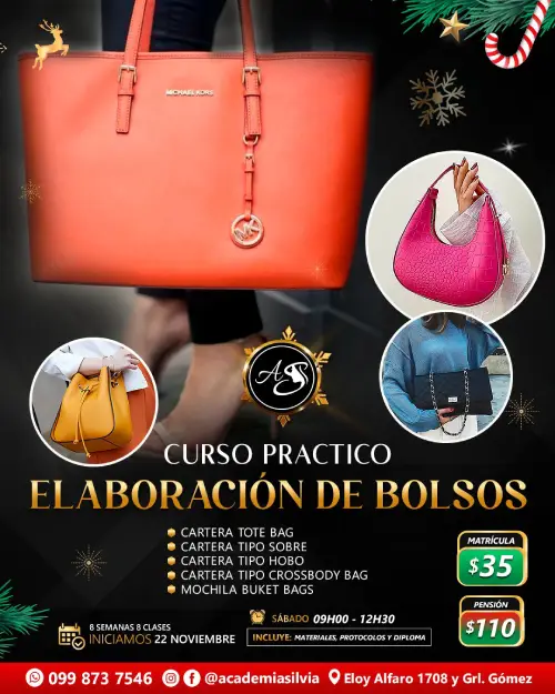 Curso Práctico Elaboración de Bolsos