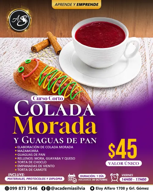 Colada Morada y Guaguas de Pan