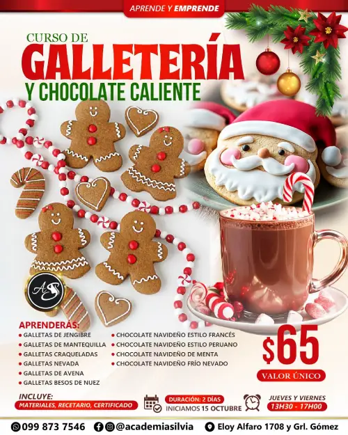 Galletería y Chocolate caliente