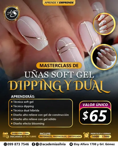 Uñas Sandwich y Soft Gel