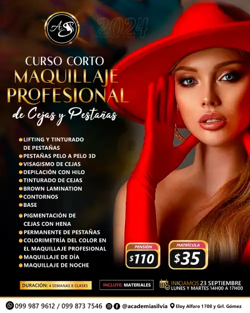 Maquillaje Profesional de Cejas y Pestañas