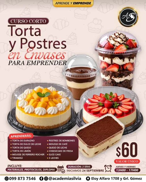 Postres en Envases para Emprender